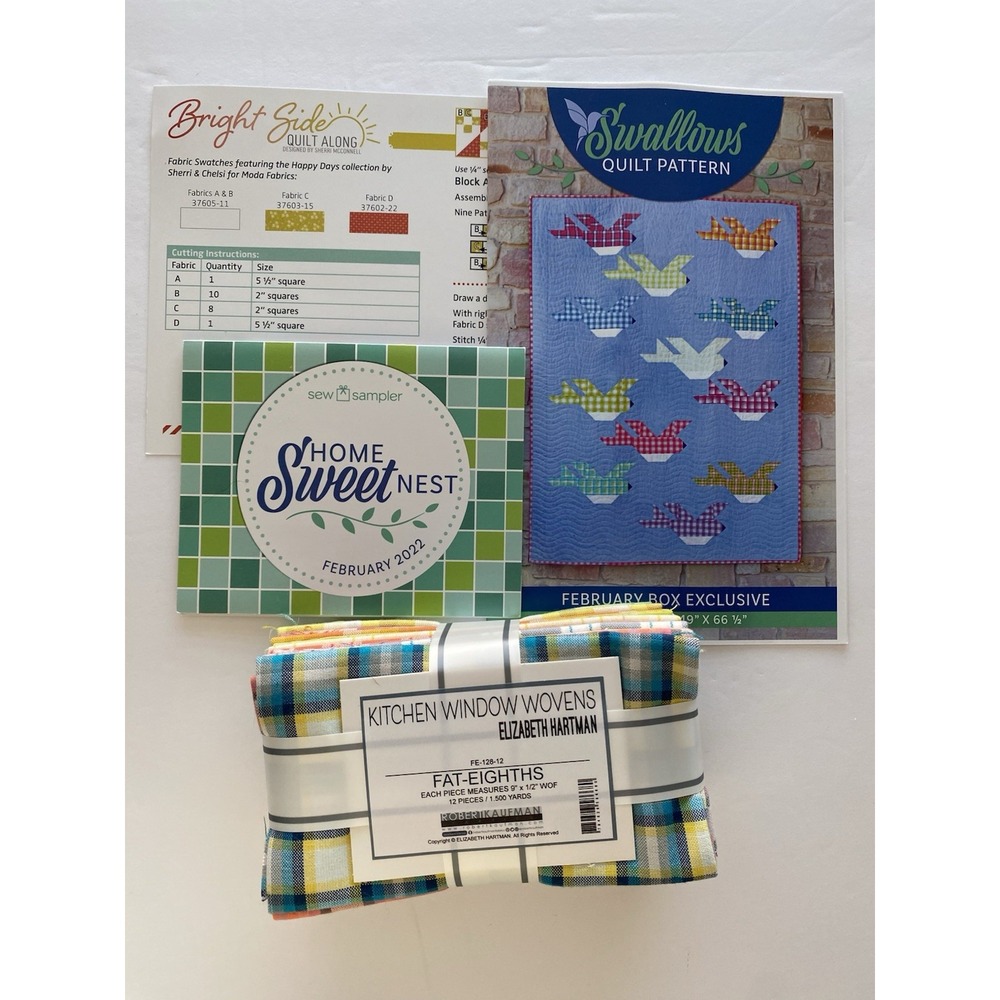 Sew Sampler Box Elizabeth Hartman For Robert Kaufman NIP February 2020 Quilt Kit